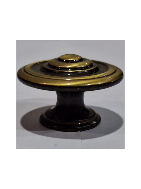 Italienisches Möbelknopf Bronze Gem 9037-000-brz1 Bronze Φ30