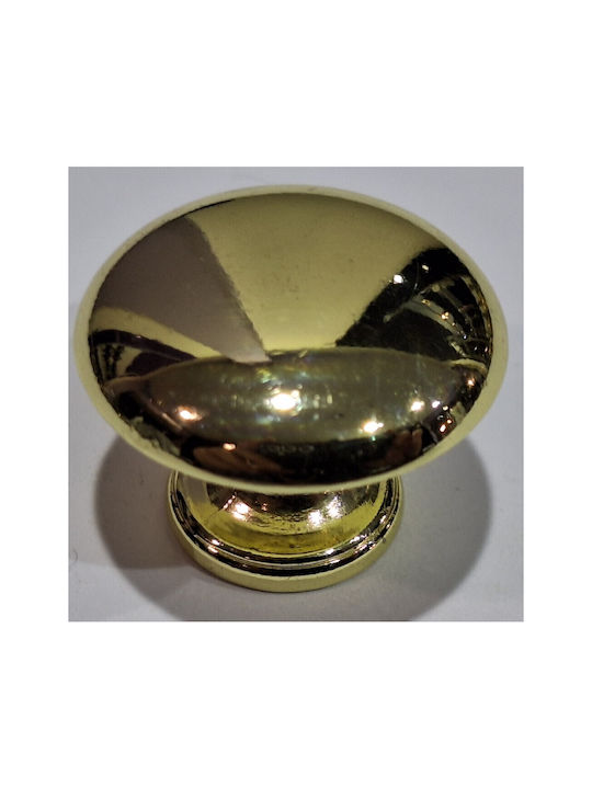 Italienischer Möbelknopf Gem 9024-000-oro1 Durchmesser 30 Gold Glänzend