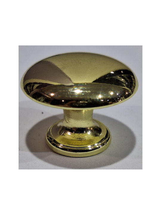 Italienischer Möbelknopf Gem 9024-000-oro1 Durchmesser 30 Gold Glänzend