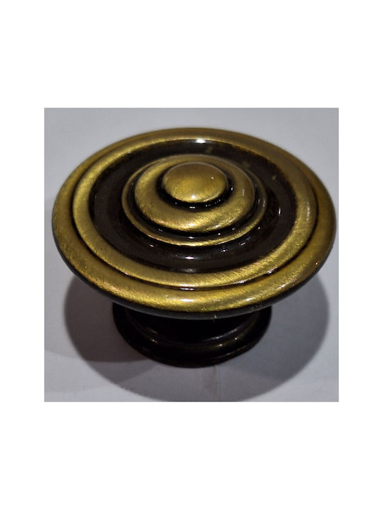 Italienisches Möbelknopf Bronze Gem 9037-000-brz1 Bronze Φ30
