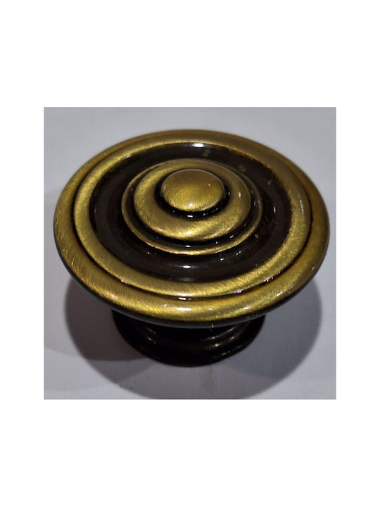 Italienisches Möbelknopf Bronze Gem 9037-000-brz1 Bronze Φ30