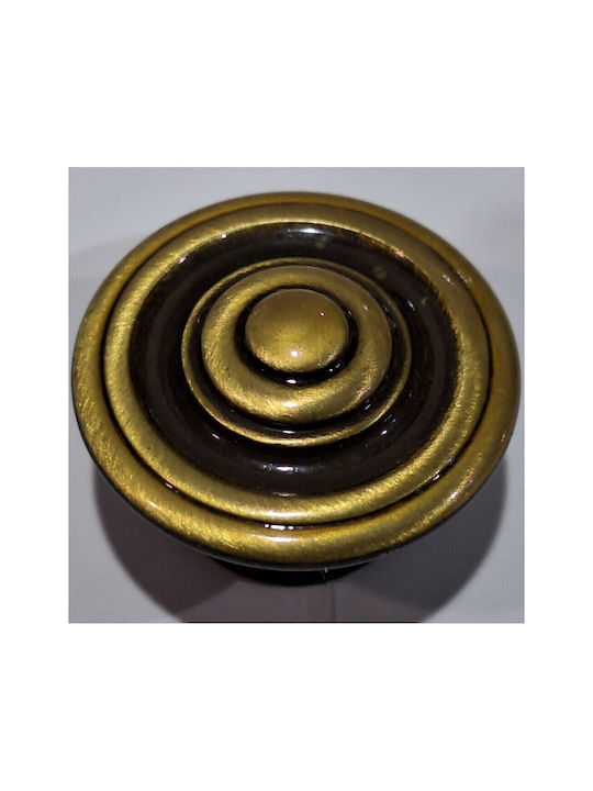 Italienisches Möbelknopf Bronze Gem 9037-000-brz1 Bronze Φ30