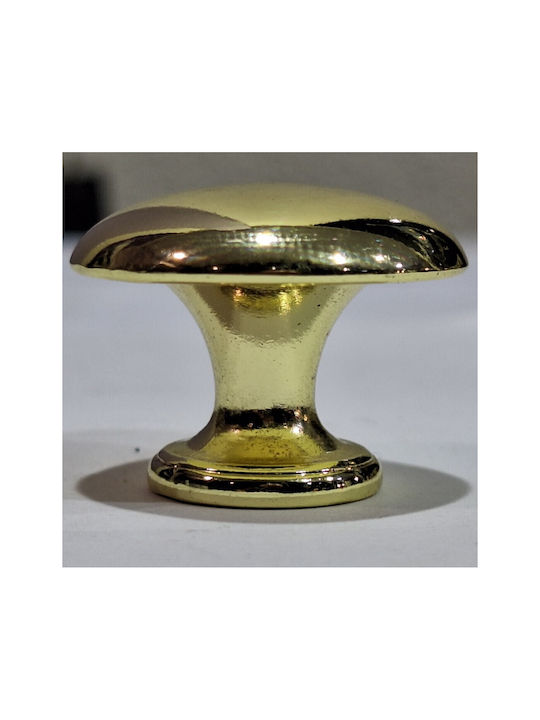 Italienischer Möbelknopf Gem 9024-000-oro1 Durchmesser 30 Gold Glänzend