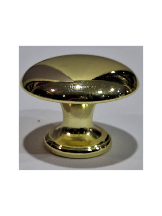 Italienischer Möbelknopf Gem 9024-000-oro1 Durchmesser 30 Gold Glänzend