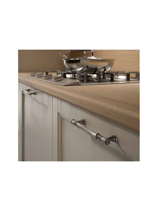 Möbelgriff Giusti Art.765 Alte Silber Farbe 233-765wmn96e8 96 mm