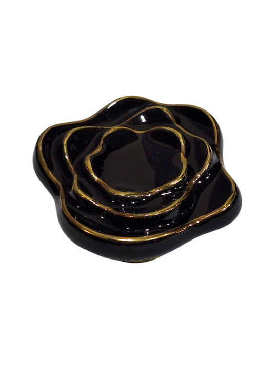 Porcelain Italian Furniture Knob Premiere 1332-oro1 Ø64 Glossy Gold Porcelain