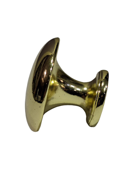 Italienischer Möbelknopf Gem 9024-000-oro1 Durchmesser 30 Gold Glänzend