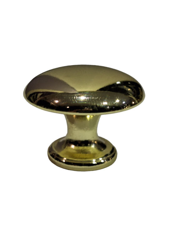 Italienischer Möbelknopf Gem 9024-000-oro1 Durchmesser 30 Gold Glänzend