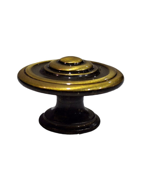 Italienisches Möbelknopf Bronze Gem 9037-000-brz1 Bronze Φ30