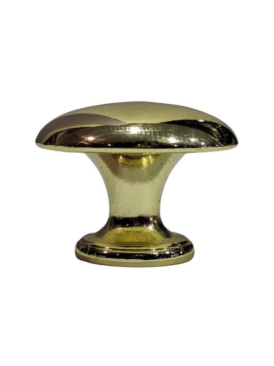 Italienischer Möbelknopf Gem 9024-000-oro1 Durchmesser 30 Gold Glänzend