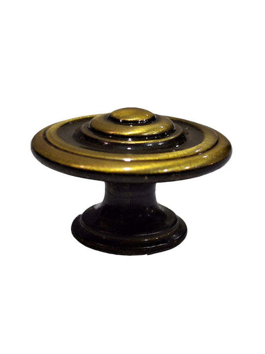 Italienisches Möbelknopf Bronze Gem 9037-000-brz1 Bronze Φ30