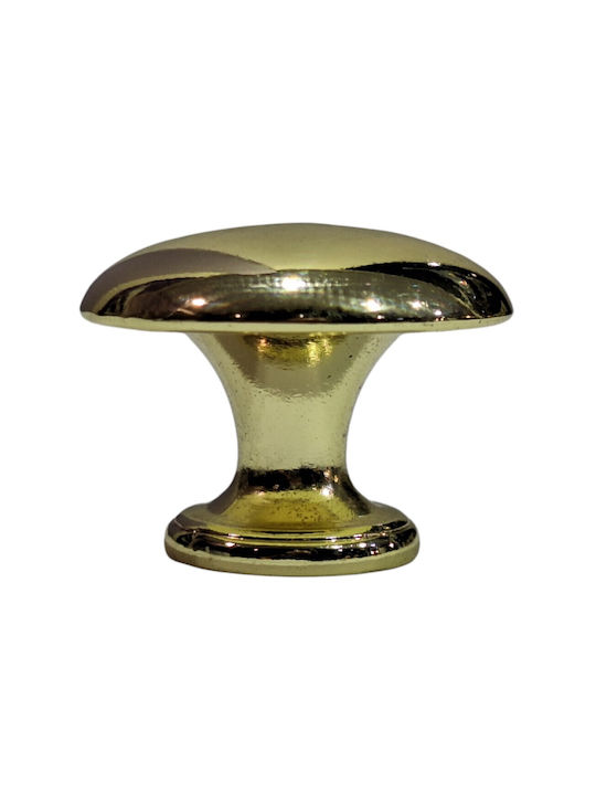 Italienischer Möbelknopf Gem 9024-000-oro1 Durchmesser 30 Gold Glänzend