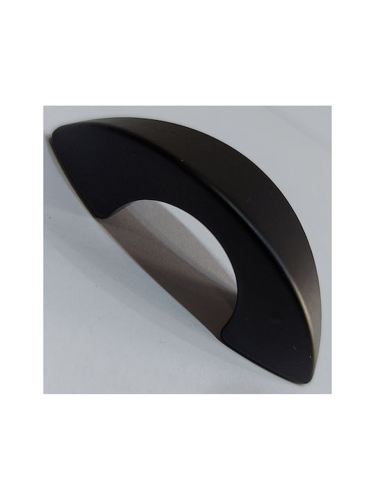 Italian Furniture Handle Eureka 11653-032-ino Black Matte Size 3.2cm
