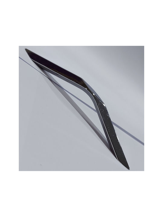 Italian Furniture Handle Eureka 11682-096-roz1 Chrome Glossy Size 9.6cm
