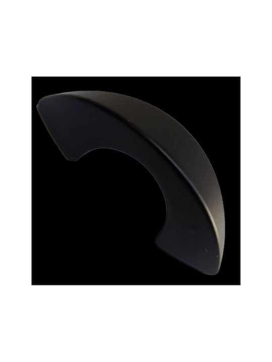 Italian Furniture Handle Eureka 11653-032-ino Black Matte Size 3.2cm