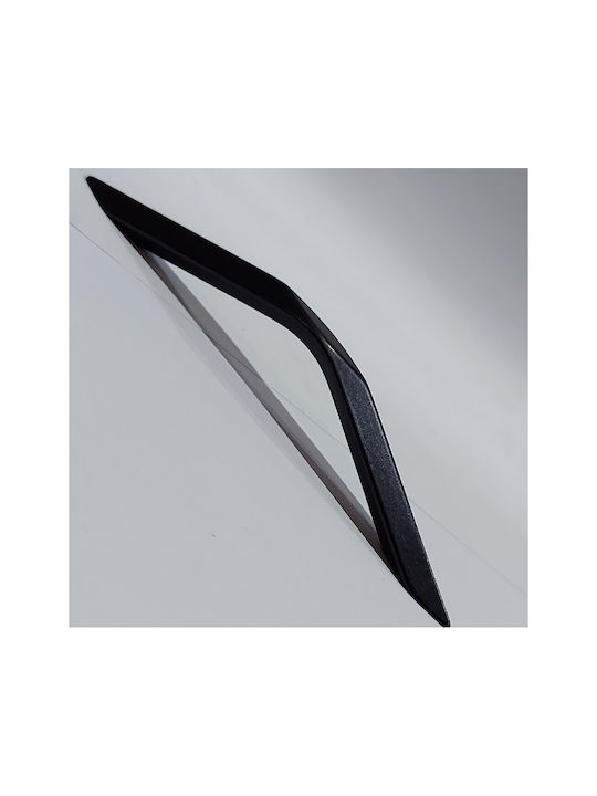 Italian Furniture Handle Eureka 11683-096-roz1 Black Matte Size 9.6cm