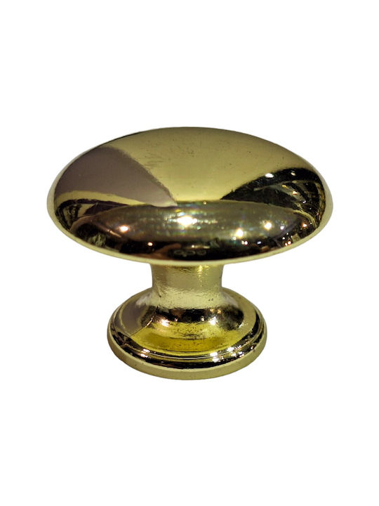 Italienischer Möbelknopf Gem 9024-000-oro1 Durchmesser 30 Gold Glänzend