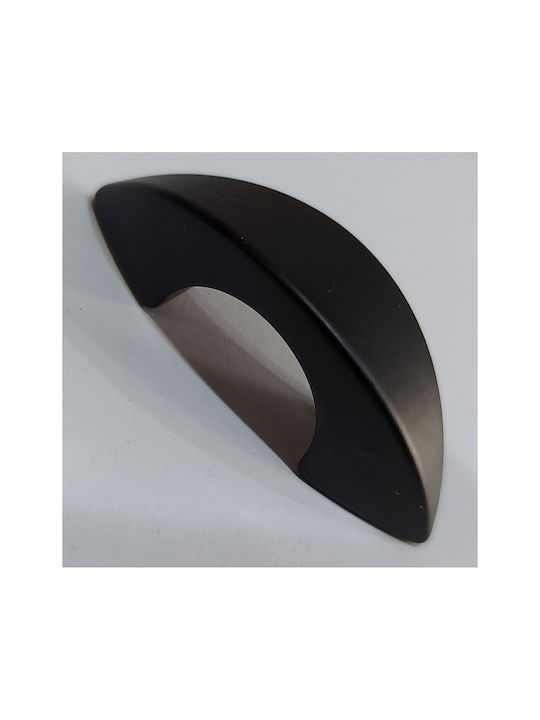 Italian Furniture Handle Eureka 11653-032-ino Black Matte Size 3.2cm