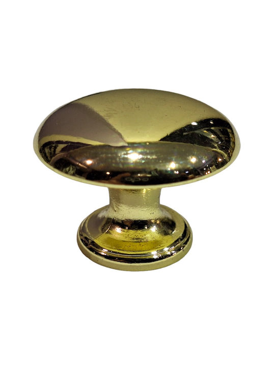 Italienischer Möbelknopf Gem 9024-000-oro1 Durchmesser 30 Gold Glänzend
