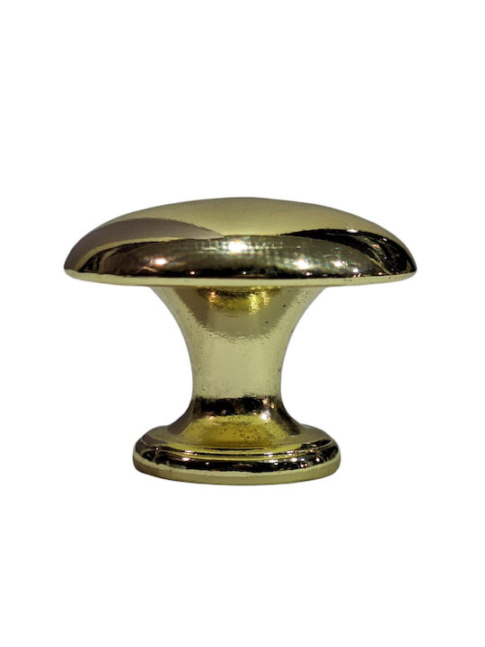 Italienischer Möbelknopf Gem 9024-000-oro1 Durchmesser 30 Gold Glänzend