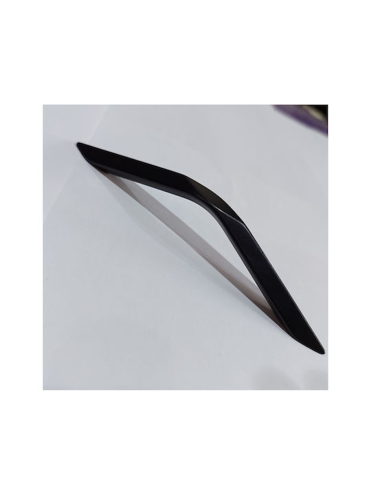 Italian Furniture Handle Eureka 11683-096-roz1 Black Matte Size 9.6cm
