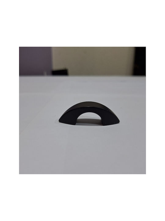 Italian Furniture Handle Eureka 11653-032-ino Black Matte Size 3.2cm
