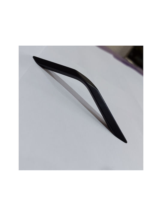 Italian Furniture Handle Eureka 11683-096-roz1 Black Matte Size 9.6cm