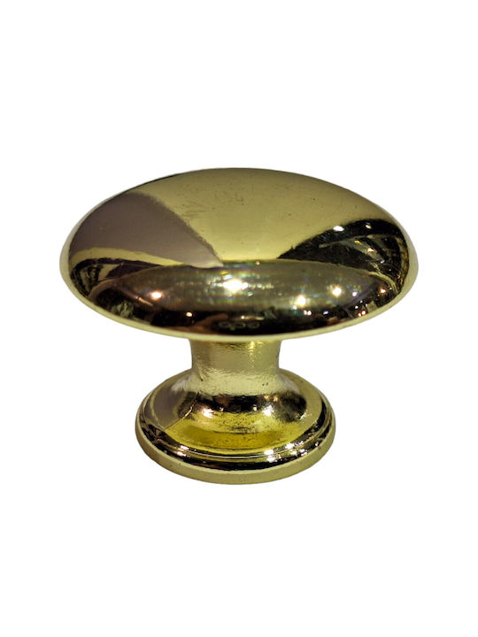 Italienischer Möbelknopf Gem 9024-000-oro1 Durchmesser 30 Gold Glänzend