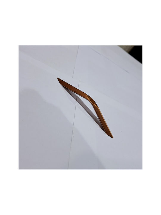 Italian Furniture Handle Eureka 11681-096-roz1 Copper Dimension 9.6cm