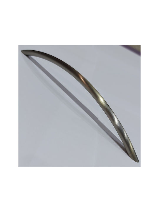Italian Furniture Handle Eureka 11694-192-ino Nickel Matt Size 19.2cm