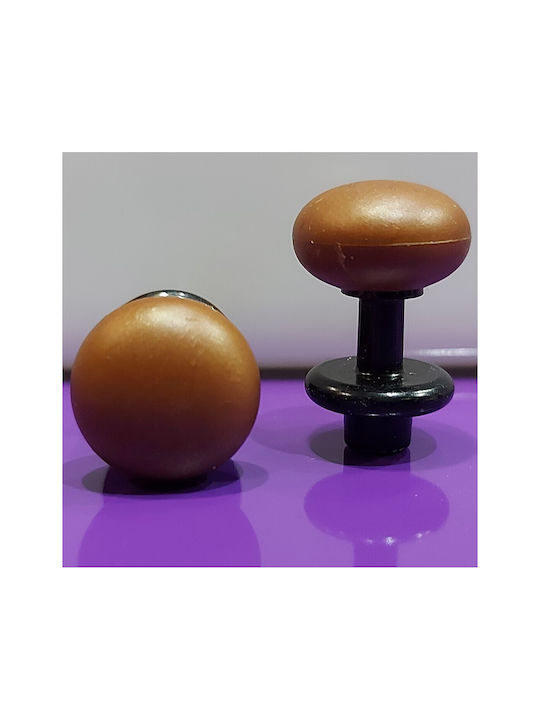 Buton Italian Pentru Mobilier Eureka 11697-000-acc1 Negru Mat Maro Φ.16 Buton Italian Pentru Mobilier Eureka 11697-000-acc1 Negru Mat Maro Φ.16