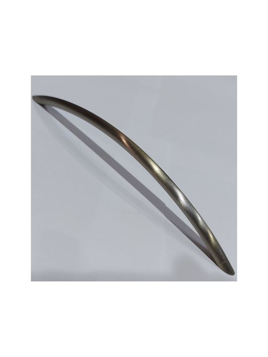 Italian Furniture Handle Eureka 11694-192-ino Nickel Matt Size 19.2cm