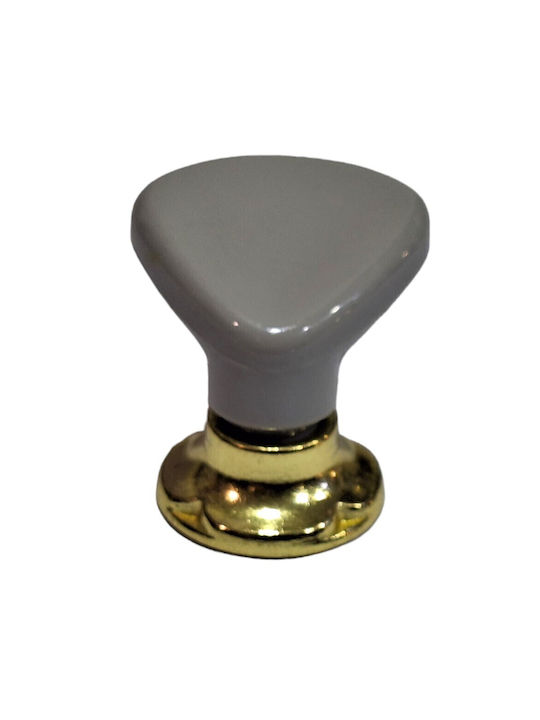Italienischer Möbelknopf Acm 11424-000-ino1 Gold-Grau Durchmesser 30