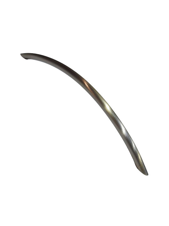 Italian Furniture Handle Eureka 11694-192-ino Nickel Matt Size 19.2cm