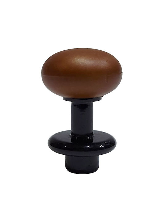 Italian Furniture Knob Eureka 11697-000-acc1 Black Matte Brown D.16
