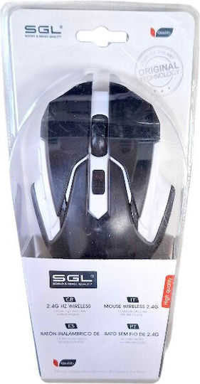 SGL K015 Безжичен Bluetooth Мишка White/Black