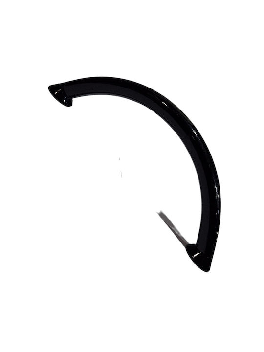 Italian Furniture Handle Eureka 11693-096-ino Black Glossy Size 9.6cm