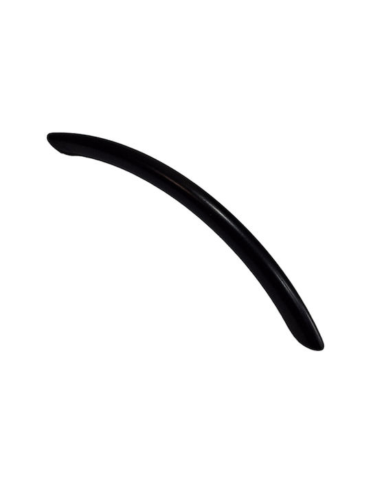 Italian Furniture Handle Eureka 11691-192-ino Black Matte Size 19.2cm