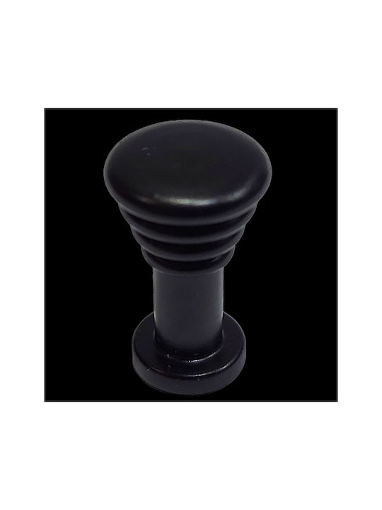 Brass Italian Furniture Knob Eureka 11702-000-14a1 Black Matte D.12