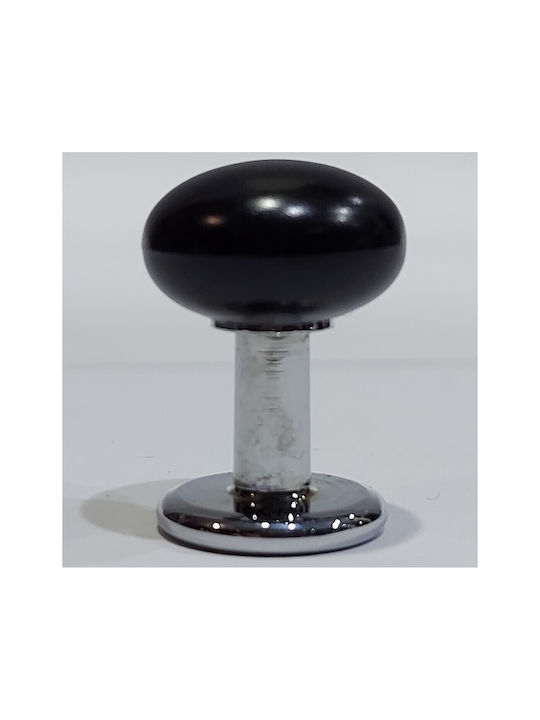 Italian Furniture Knob Eureka 11701-000-acc1 Black Chrome Glossy Ø16