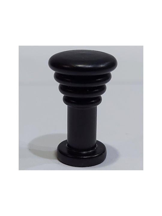 Brass Italian Furniture Knob Eureka 11702-000-14a1 Black Matte D.12
