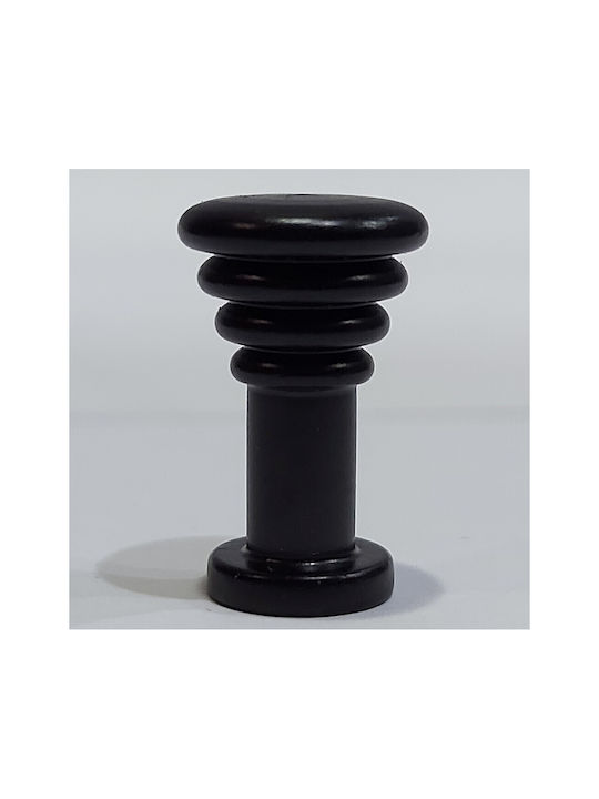 Brass Italian Furniture Knob Eureka 11702-000-14a1 Black Matte D.12