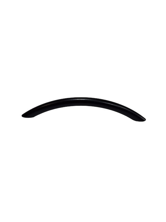Italian Furniture Handle Eureka 11691-192-ino Black Matte Size 19.2cm
