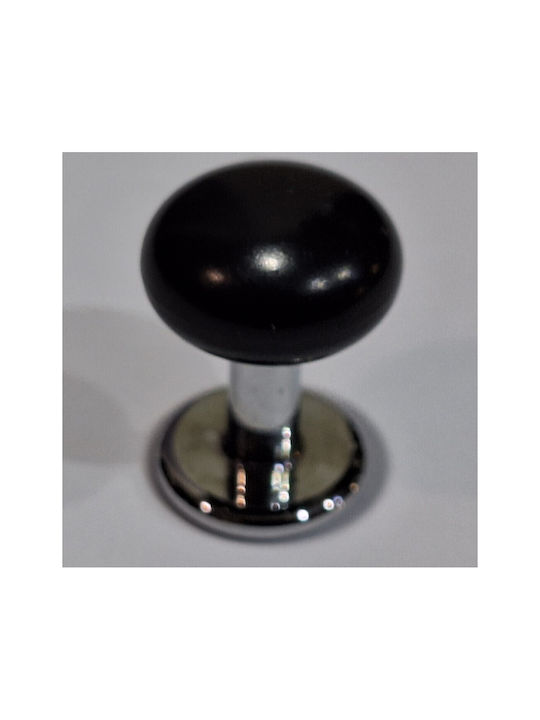 Italian Furniture Knob Eureka 11701-000-acc1 Black Chrome Glossy Ø16