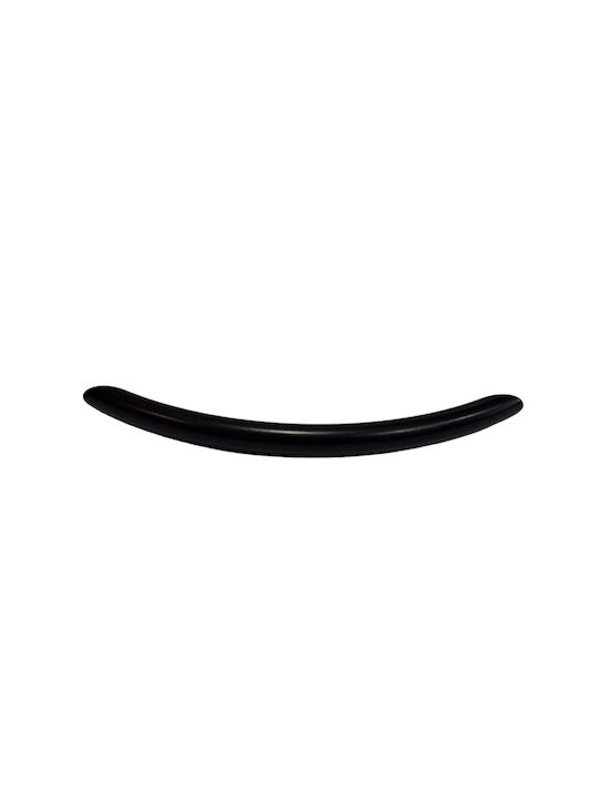 Italian Furniture Handle Eureka 11691-192-ino Black Matte Size 19.2cm