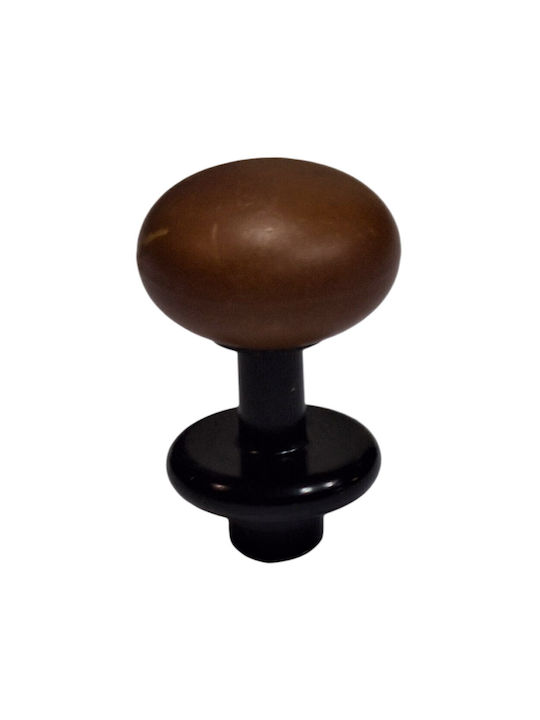 Italian Furniture Knob Eureka 11697-000-acc1 Black Matte Brown D.16