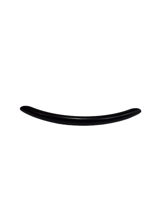 Italian Furniture Handle Eureka 11691-192-ino Black Matte Size 19.2cm