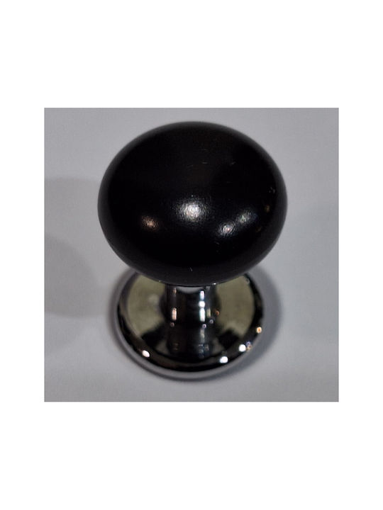 Italian Furniture Knob Eureka 11701-000-acc1 Black Chrome Glossy Ø16