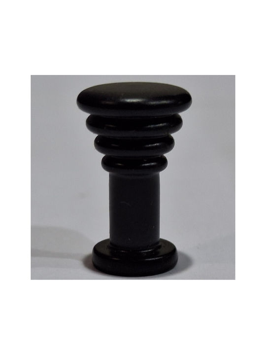Brass Italian Furniture Knob Eureka 11702-000-14a1 Black Matte D.12
