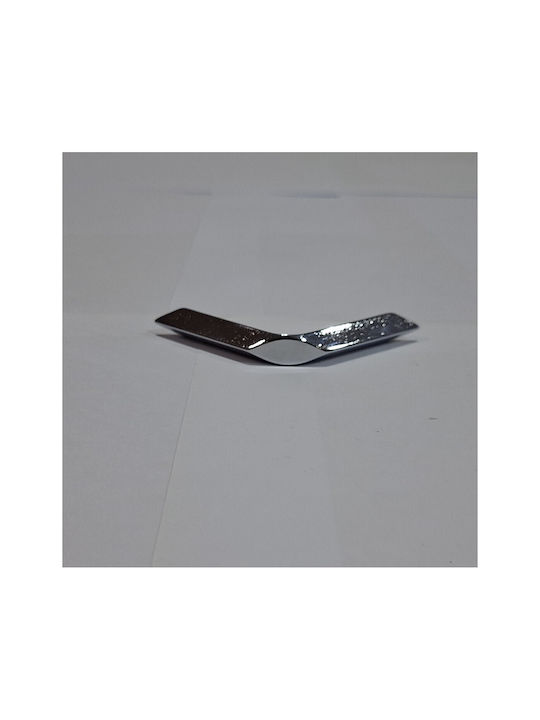 Italian Furniture Handle Eureka 11682-096-roz1 Chrome Glossy Size 9.6cm